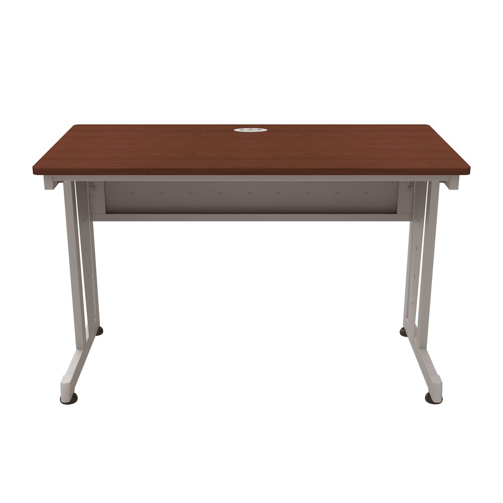 Basic Rectangular Desk 24 X 48 Cherry / Gray