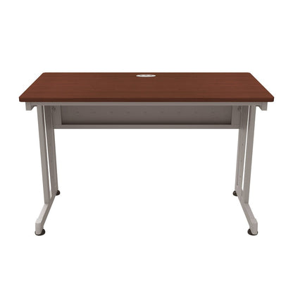 Basic Rectangular Desk 24 X 48 Cherry / Gray