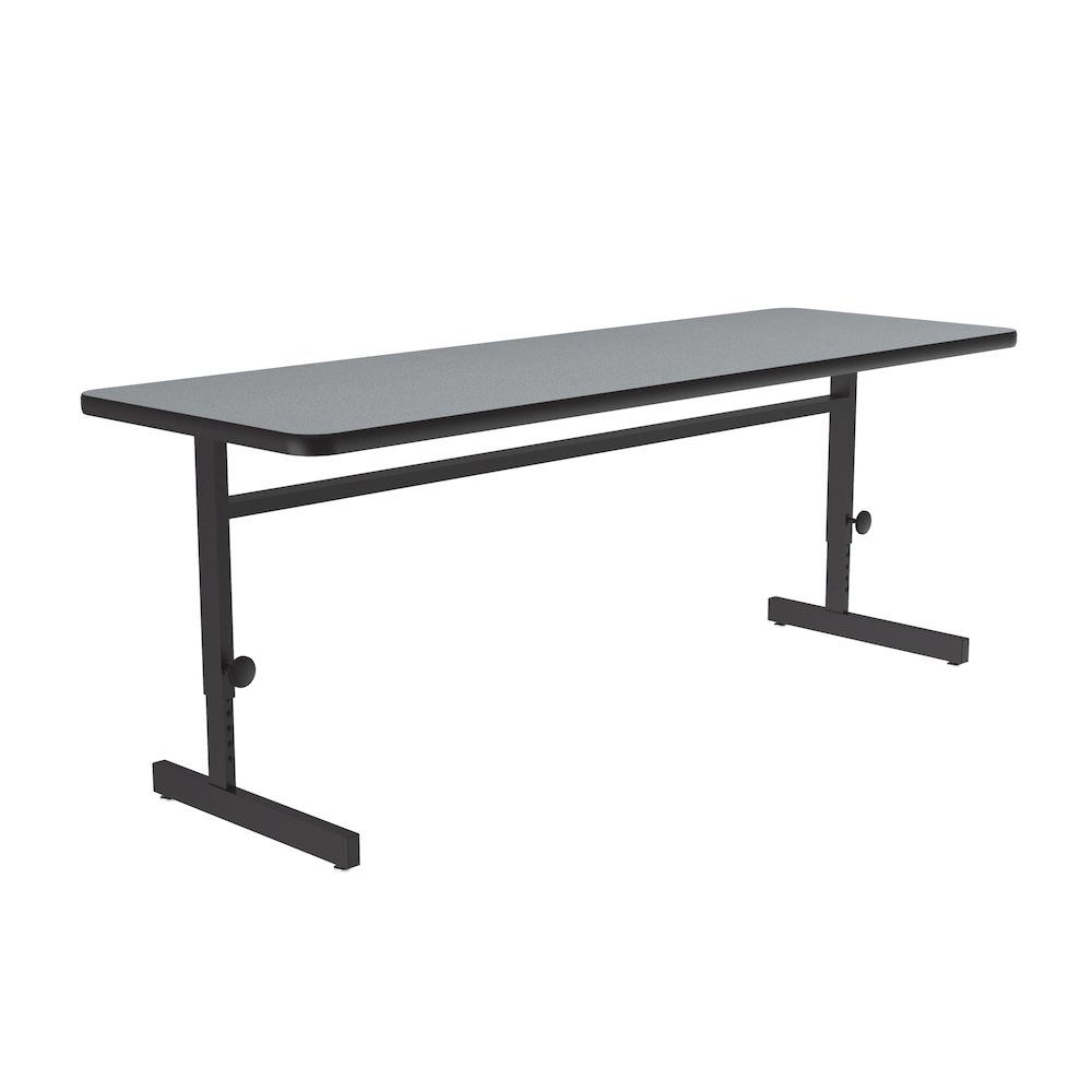 Adjustable Height Deluxe High-Pressure Top Computer/Student Desks  24x60"