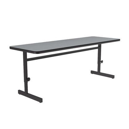 Adjustable Height Deluxe High-Pressure Top Computer/Student Desks  24x60"