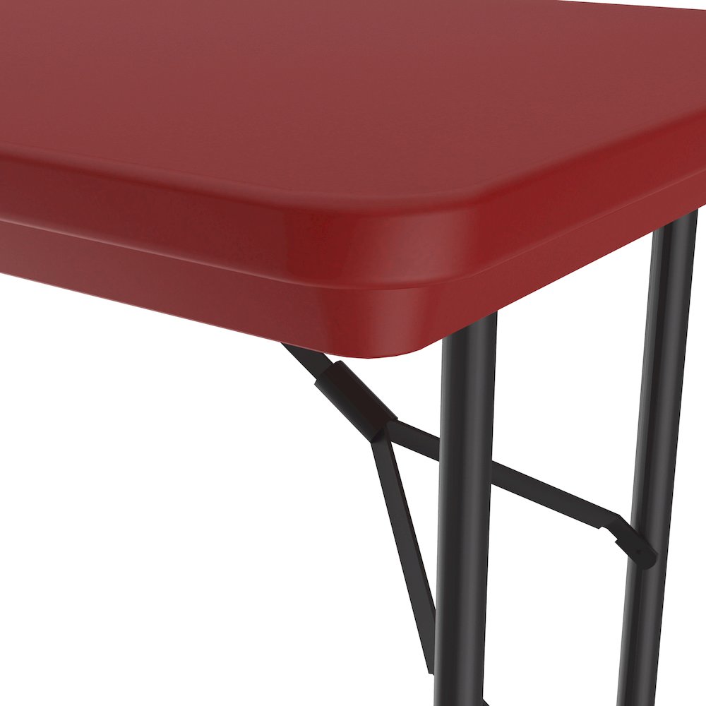 Commercial Blow-Molded Plastic Folding Table 24x48"