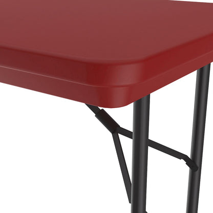 Commercial Blow-Molded Plastic Folding Table 24x48"