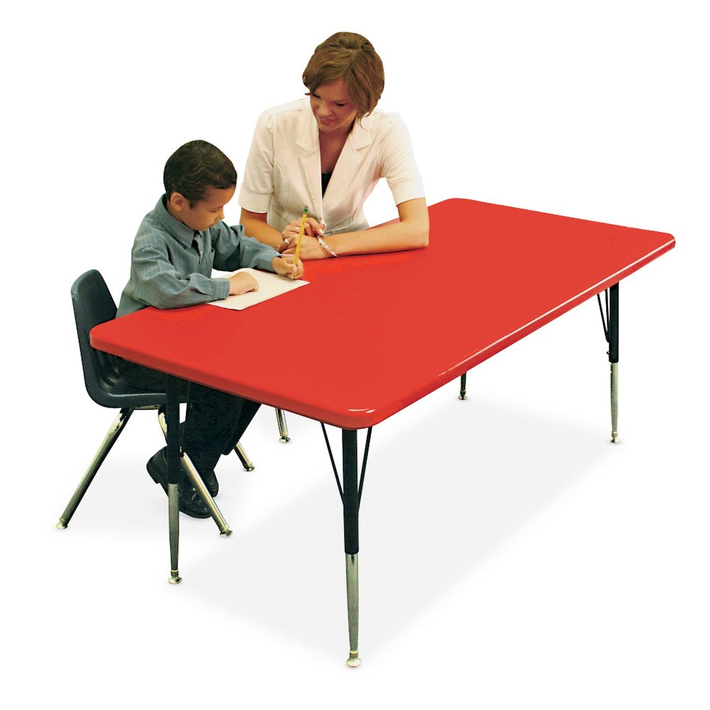 Commercial Blow-Molded Plastic Top Activity Tables 30x60"