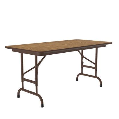 Adjustable Height Thermal Fused Laminate Top Folding Table 24x48"