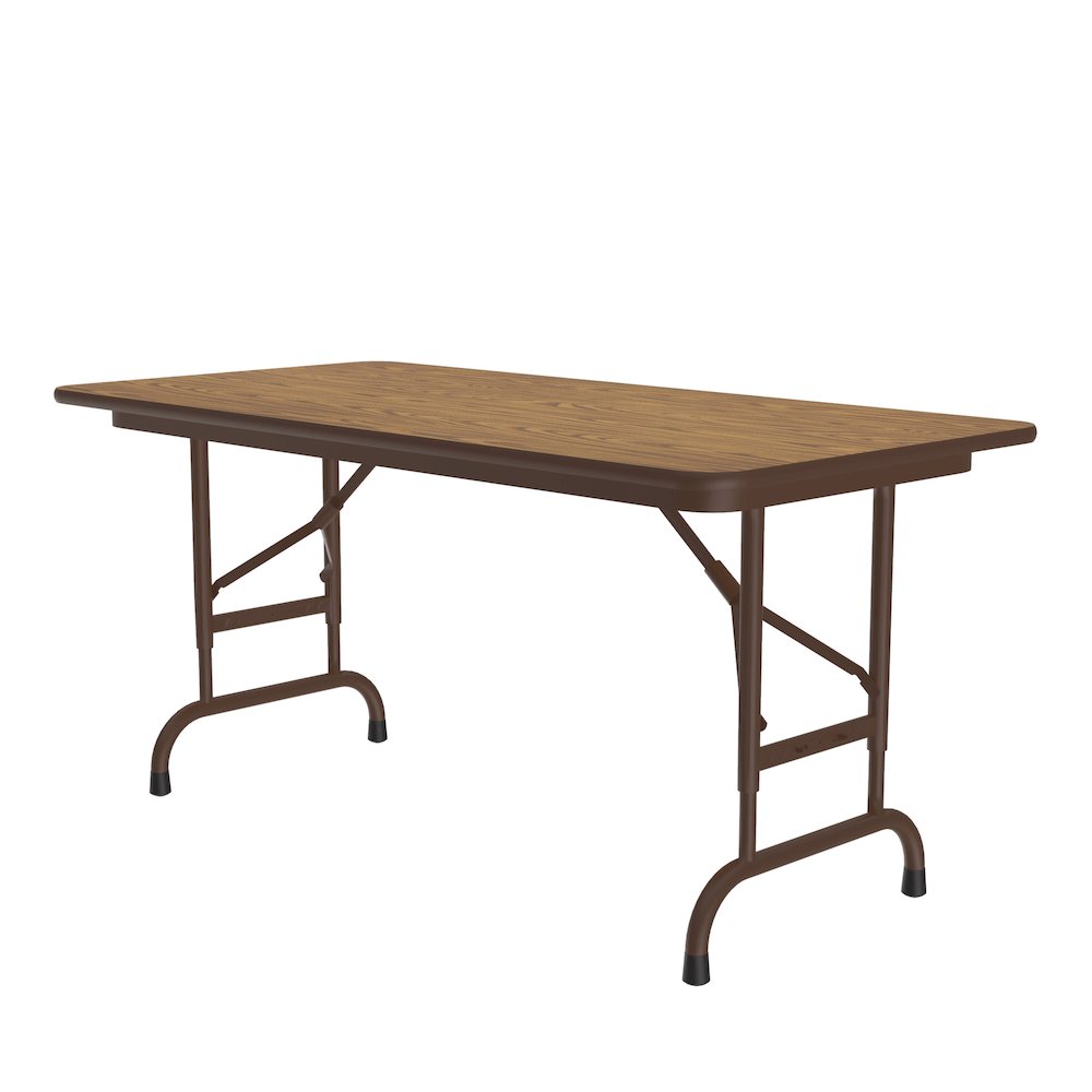 Adjustable Height Thermal Fused Laminate Top Folding Table 24x48"