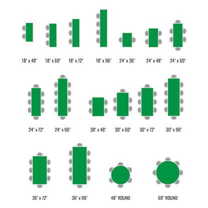 Deluxe High Pressure Top Folding Table 18x48"