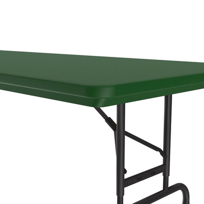 Adjustable Height Commercial Blow-Molded Plastic Folding Table 30x60"