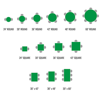 Bar Stool/Standing Height Deluxe High-Pressure Café and Breakroom Table 24x24