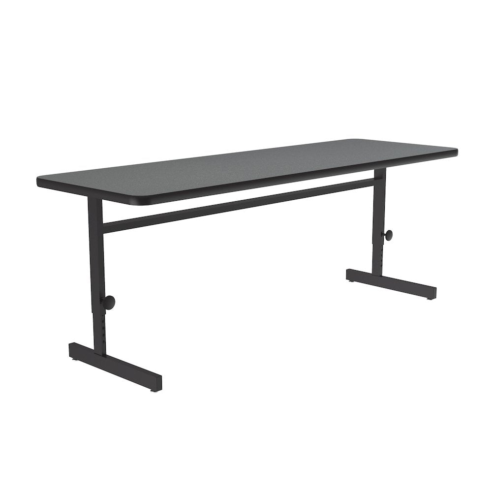Adjustable Height Deluxe High-Pressure Top Computer/Student Desks  24x72"