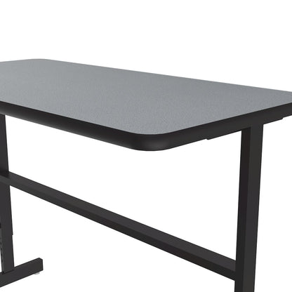 High-Pressure Laminate Top Adjustable Standing  Height Work Station 24x48