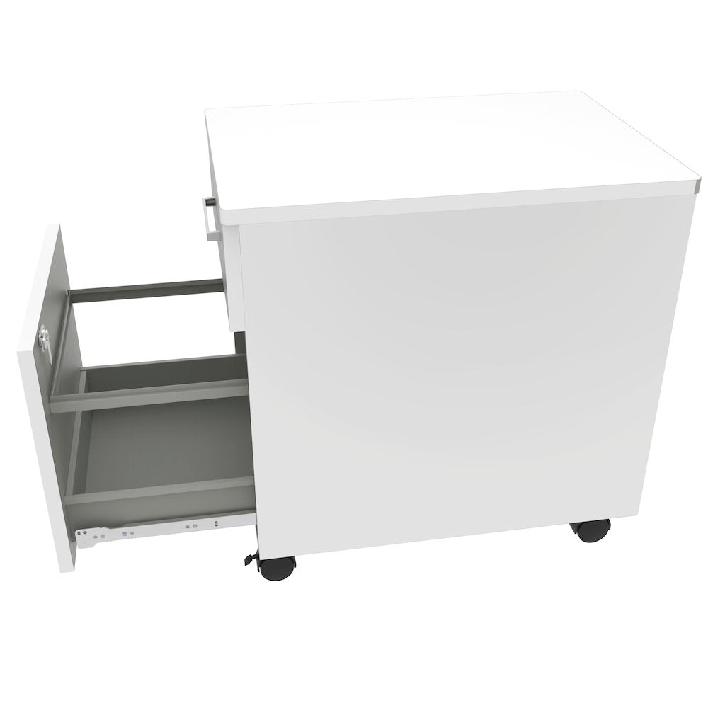 Laminate Moblie Pedestal File, White