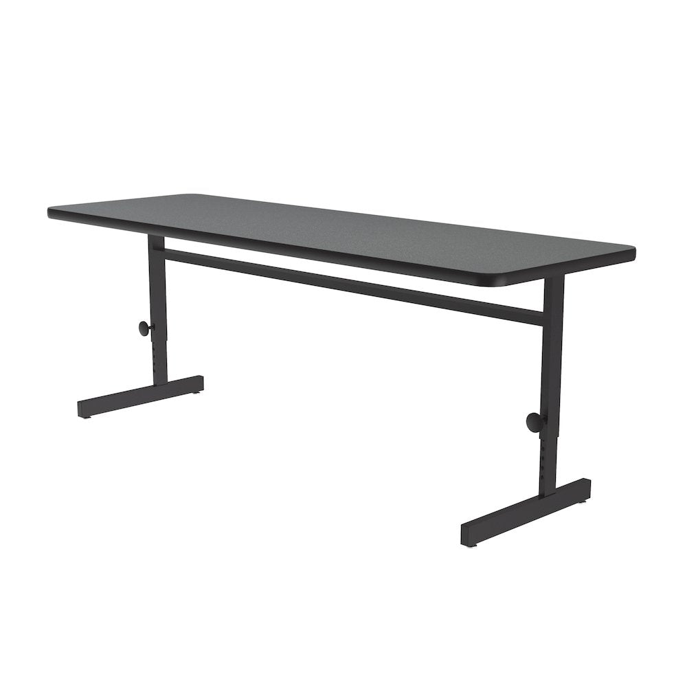 Adjustable Height Deluxe High-Pressure Top Computer/Student Desks  24x72"