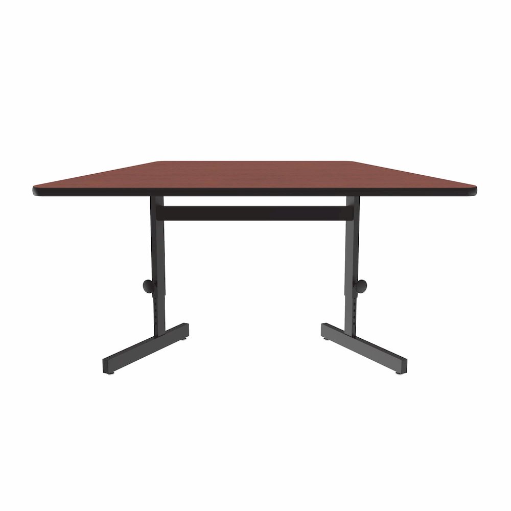 Adjustable Height High-Pressure Top Trapezoid Computer/Student Desk 30x60