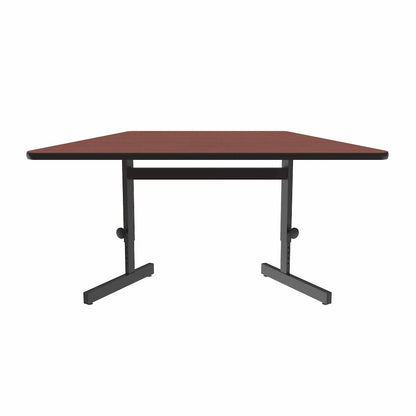 Adjustable Height High-Pressure Top Trapezoid Computer/Student Desk 30x60
