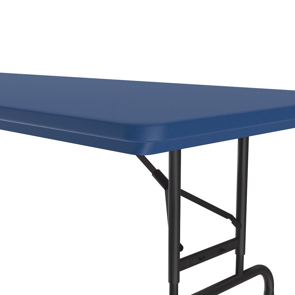 Adjustable Height Commercial Blow-Molded Plastic Folding Table 30x60"