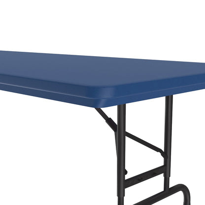 Adjustable Height Commercial Blow-Molded Plastic Folding Table 30x60"