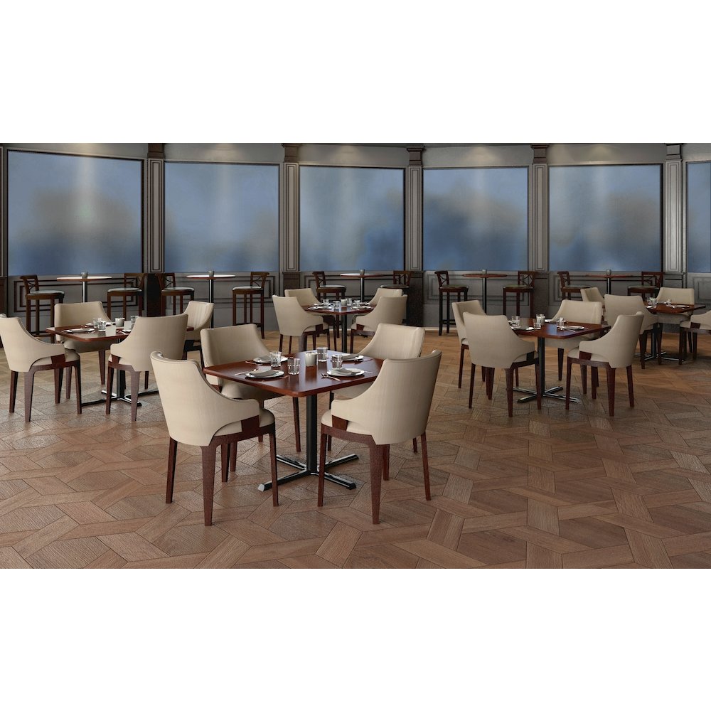 Table Height Deluxe High-Pressure Café and Breakroom Table 48x48"