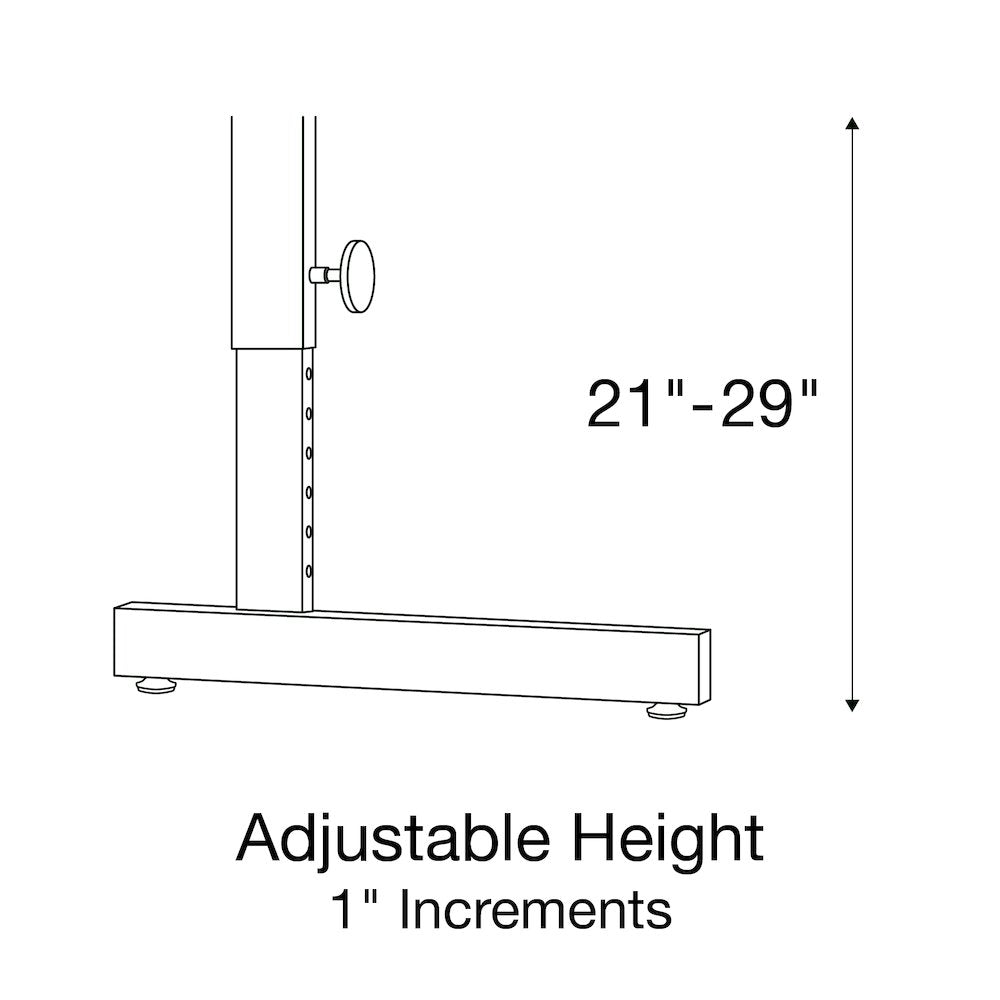 Adjustable Height Deluxe High-Pressure Top Computer/Student Desks  24x36"