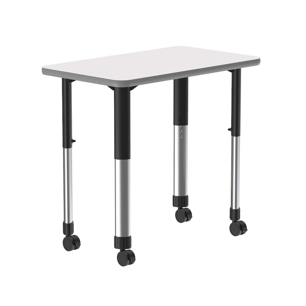 Markerboard-Dry Erase High Pressure Collaborative Desk with Casters 34x20"