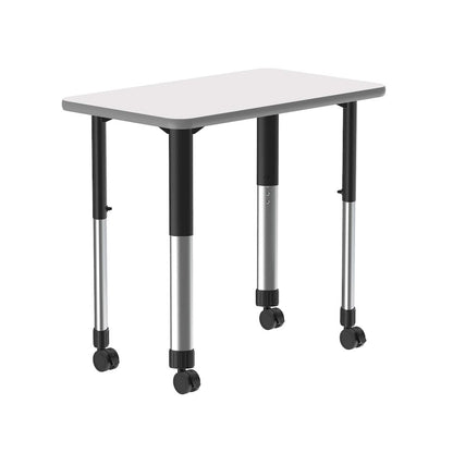 Markerboard-Dry Erase High Pressure Collaborative Desk with Casters 34x20"