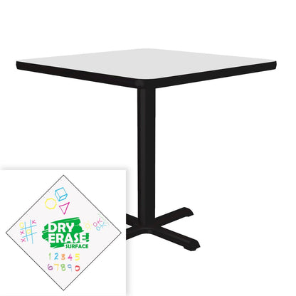 Markerboard-Dry Erase Table Height Café and Breakroom Table 30x30