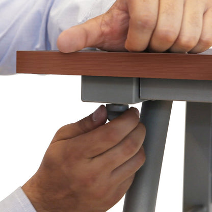 Basic Small Desk 24 X 36 Cherry / Gray