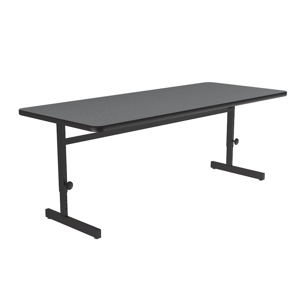 Adjustable Height High-Pressure Top Trapezoid Computer/Student Desk 30x60
