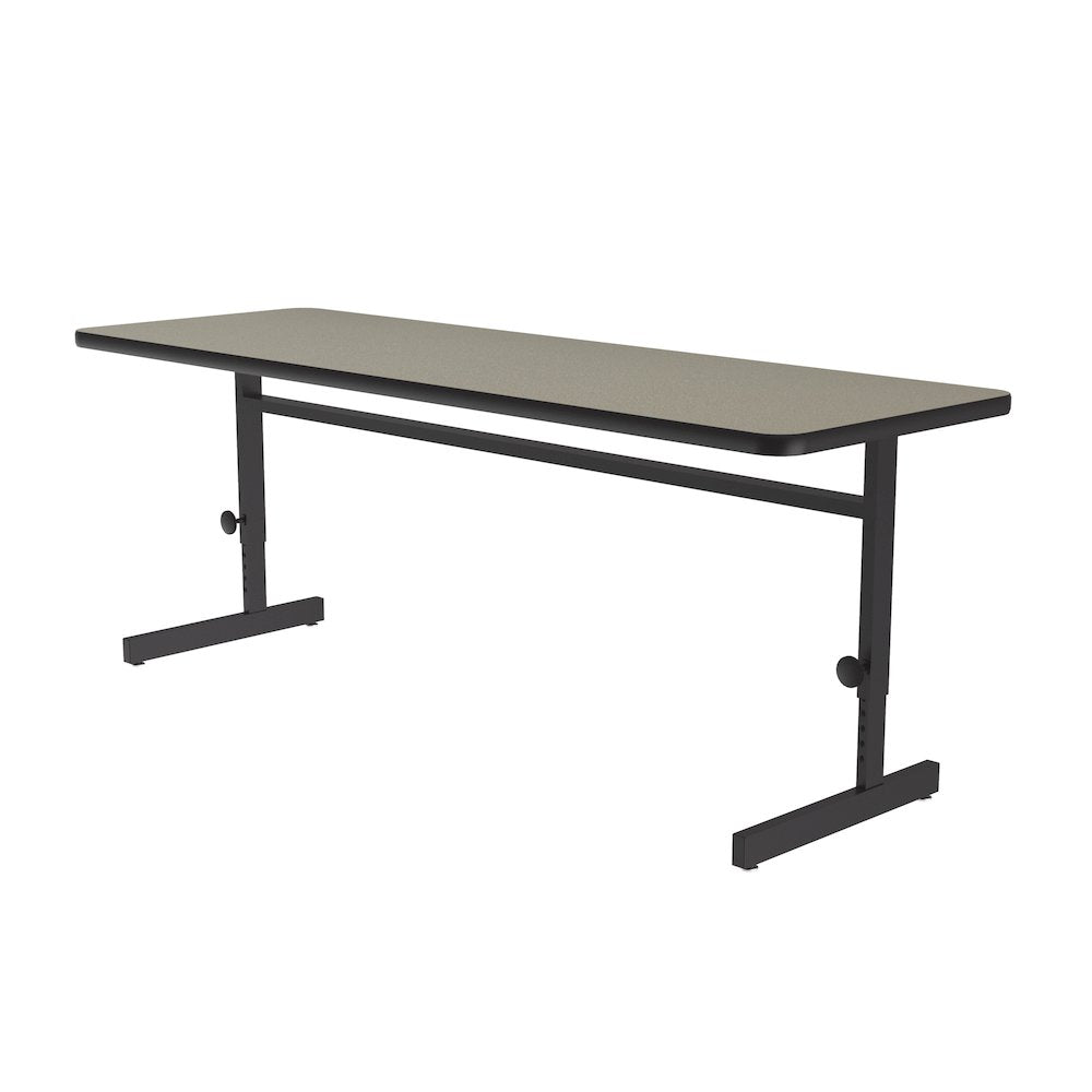 Adjustable Height Deluxe High-Pressure Top Computer/Student Desks  24x72"