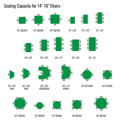 Commercial Blow-Molded Plastic Top Activity Tables 30x60"