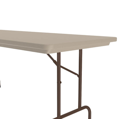 Correctional Tamper-Resistant Blow-Molded Plastic Folding Table 30x72