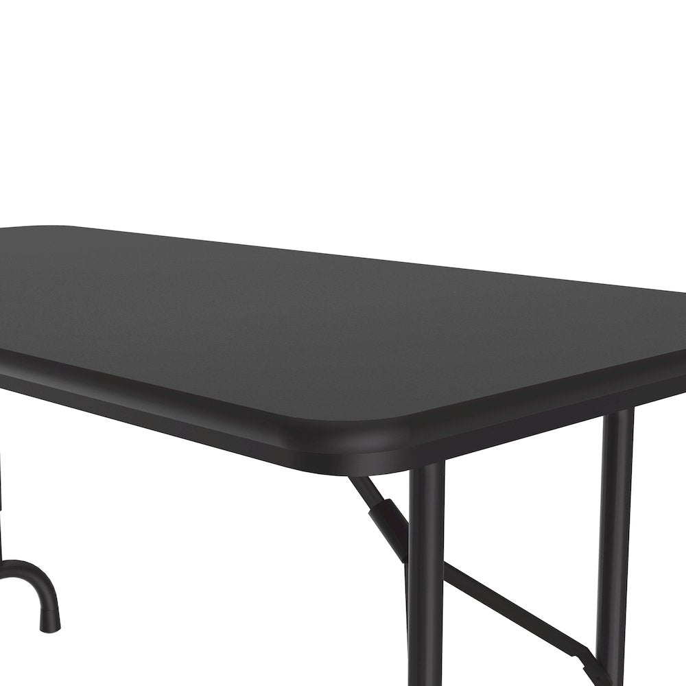 Adjustable Height Thermal Fused Laminate Top Folding Table 24x48"