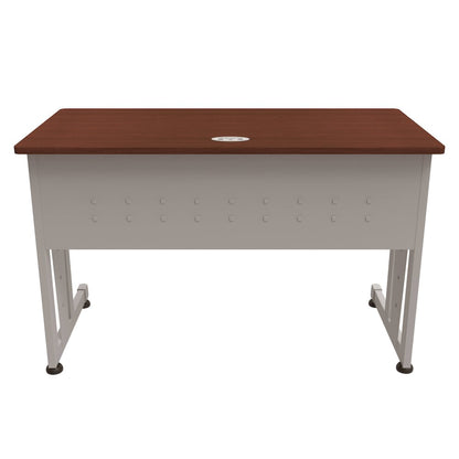 Basic Rectangular Desk 24 X 48 Cherry / Gray