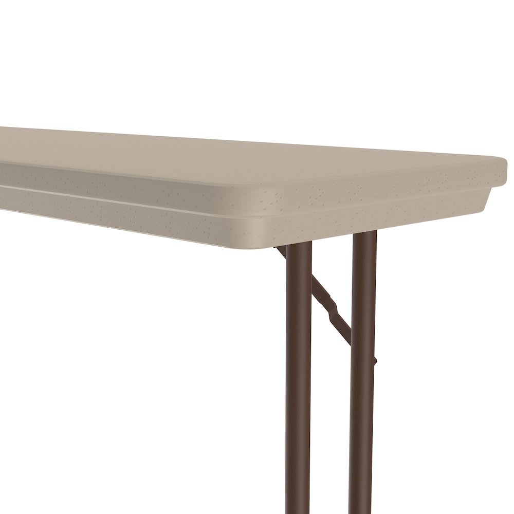 Commercial Blow-Molded Plastic Folding Table 18x72"
