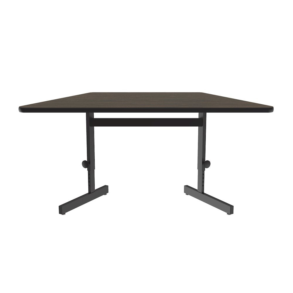 Adjustable Height Lamiante Top Trapezoid Computer/Student Desks 30x60"