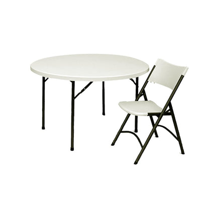 Economy Blow-Molded Plastic Folding Chair