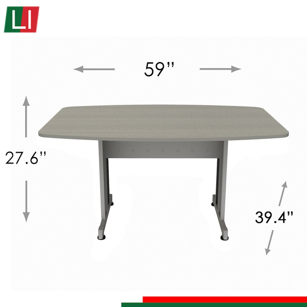Rectangular Conference Table Ash / Silver