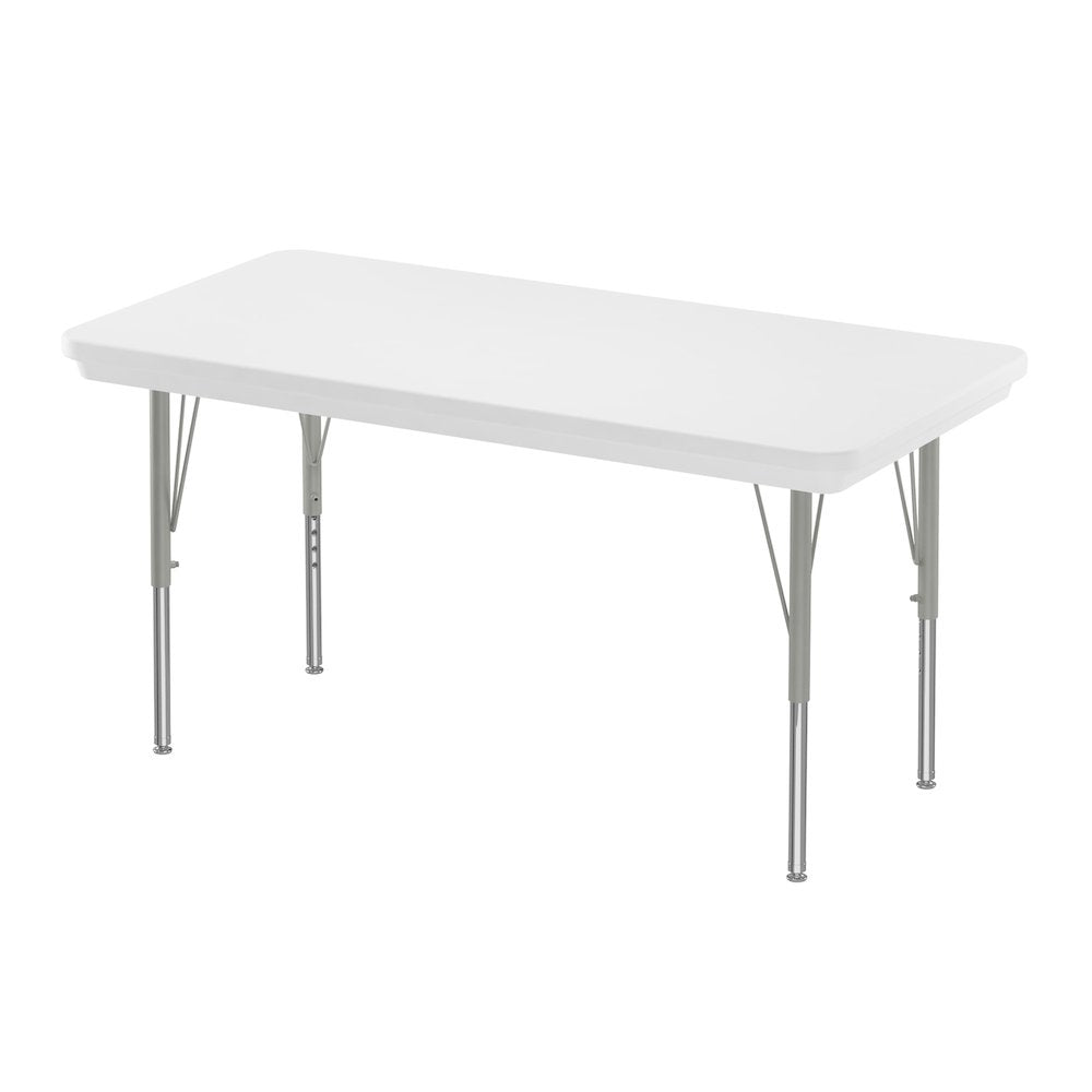 Commercial Blow-Molded Plastic Top Activity Tables 24x48"