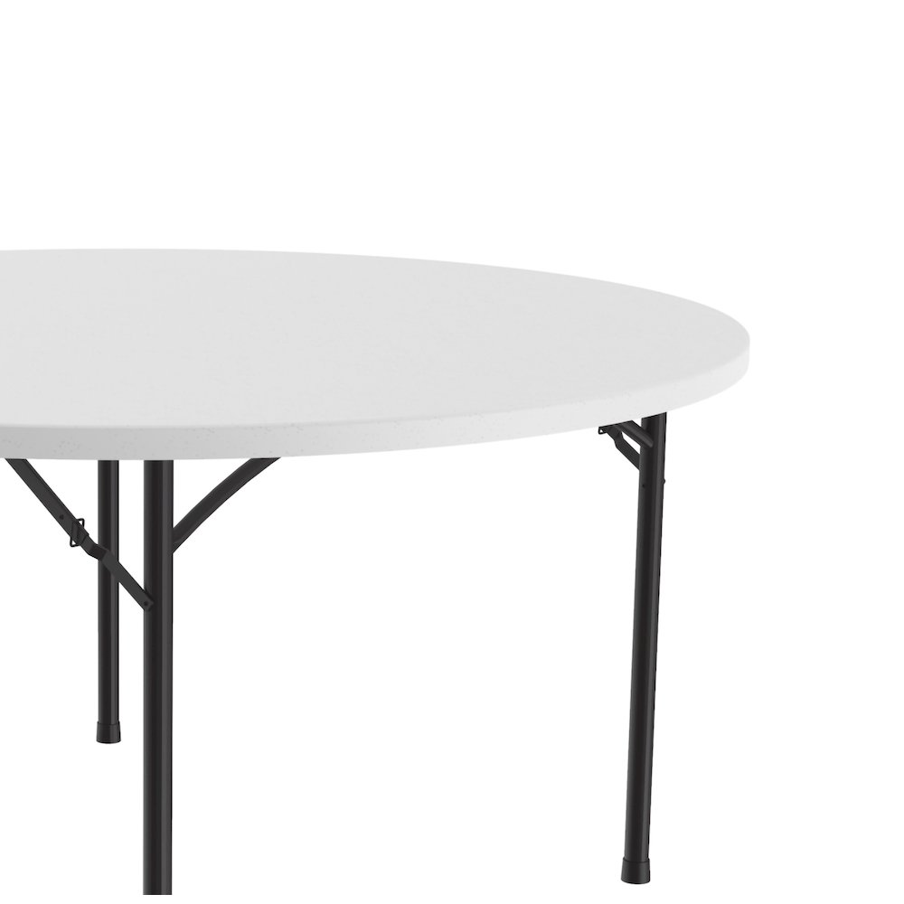 Economy Blow-Molded Plastic Folding Table 48x48"