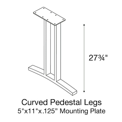 Deluxe High-PressureCurvature Collection Executive Desk / Table 30x72"