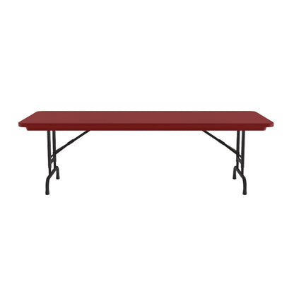 Adjustable Height Commercial Blow-Molded Plastic Folding Table 30x60"