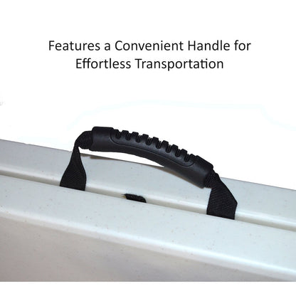 Economy Blow-Molded Plastic Fold in Half Table 30x72"
