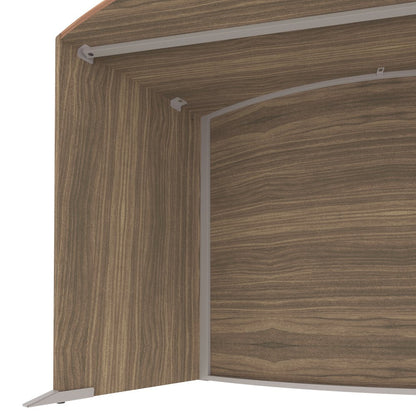 ADA Reception Unit, Walnut