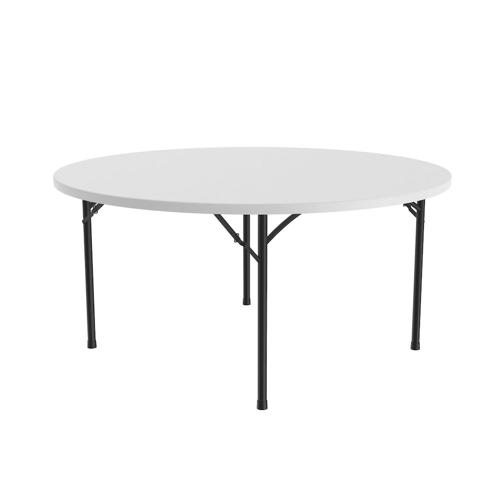 Economy Blow-Molded Plastic Folding Table 71x71"