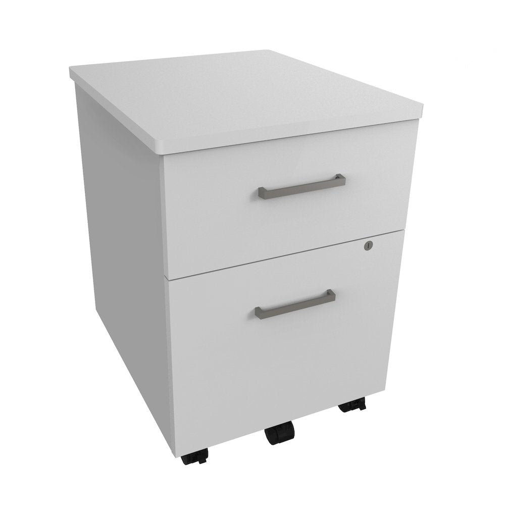Laminate Moblie Pedestal File, White