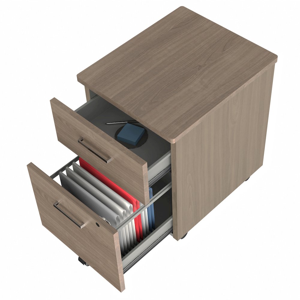 Laminate Moblie Pedestal File, Walnut