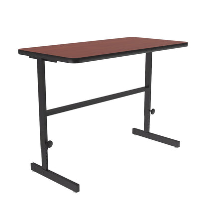High-Pressure Laminate Top Adjustable Standing  Height Work Station 24x48