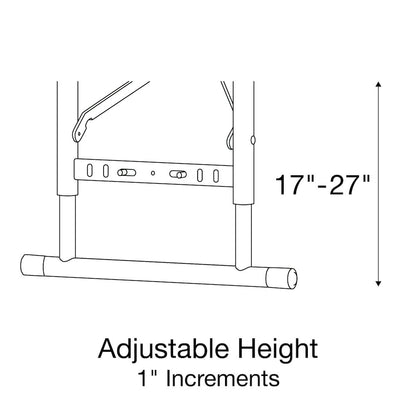 Adjustable Height Commercial Blow-Molded Plastic Folding Table 30x60"
