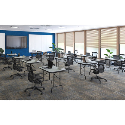 Adjustable Height Thermal Fused Laminate Top Folding Table 24x48"