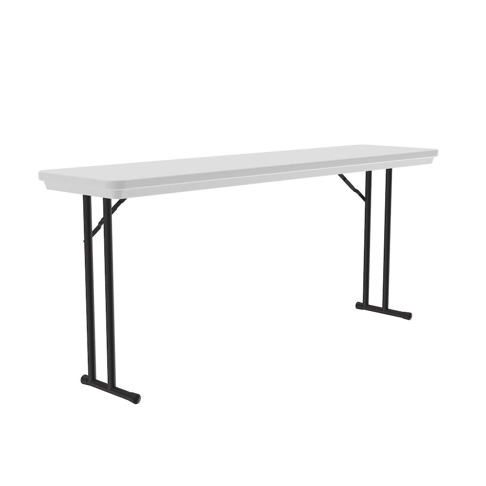 Correctional Tamper-Resistant Blow-Molded Plastic Folding Table 18x72