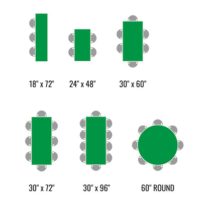Adjustable Height Commercial Blow-Molded Plastic Folding Table 30x60"